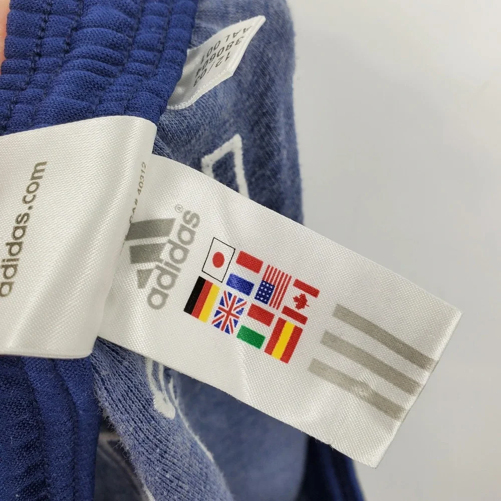 Vintage Adidas Team USA Track Pants Blue White Stripes Mens Large Olympic Sporty